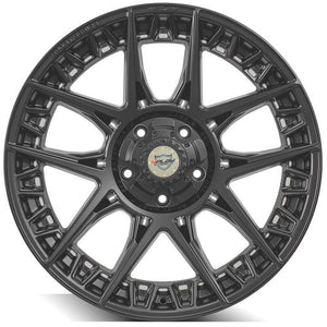4Play Sport Series 4PS50 Satin Black Wheel 22x9.0 0 5x127|5x139.7mm 87.1mm