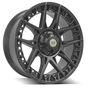 4Play Sport Series 4PS50 Satin Black Wheel 22x9.0 0 5x127|5x139.7mm 87.1mm