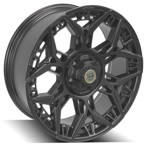 4Play Sport Series 4PS60 Satin Black Wheel 22x9.0 0 5x127|5x139.7mm 87.1mm