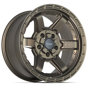 4Play 4PS63 Satin Bronze 17x9 -6 5x127|5x139.7mm 87.1mm - Wheelwiz