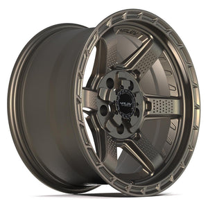 4Play 4PS63 Satin Bronze 17x9 -6 5x127|5x139.7mm 87.1mm - Wheelwiz