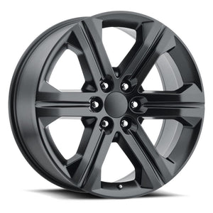 Factory Reproductions FR 47 Satin Black 22x9 +24 6x139.7mm 78.1mm