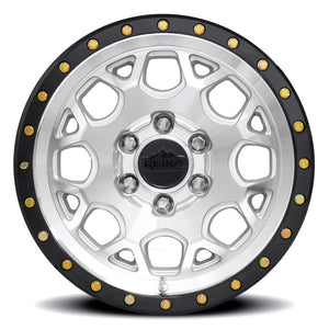 Reika R45 Machined / Gloss Black Ring 17x8 +35 6x130mm 84.1mm