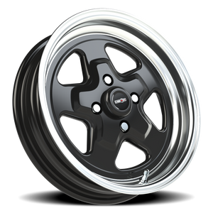Vision Wheel 521H Gloss Black Machined Lip 15x4 -19 4x108mm 72.6mm - Wheelwiz