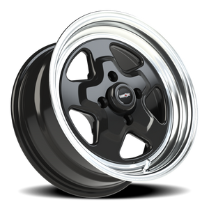 Vision Wheel 521H Gloss Black Machined Lip 15x7 0 4x108mm 72.6mm - Wheelwiz
