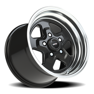 Vision Wheel 521H Gloss Black Machined Lip 15x10 +25 5x114.3mm 83.1mm - Wheelwiz