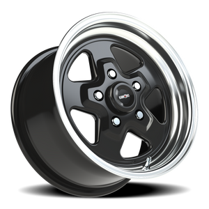 Vision Wheel 521H Gloss Black Machined Lip 15x8 +27 5x114.3mm 83.1mm - Wheelwiz