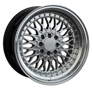 XXR Wheels 536 Hyper Silver / ML 15x8 +20 4x100|4x114.3 73.1mm - Wheelwiz