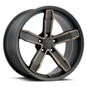 Factory Reproductions Z10 Satin Black Machine Face With Bronze Clear 20x11 +43 5x120.65mm 66.9mm