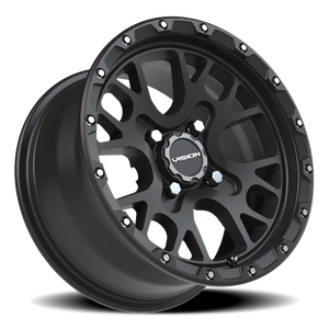 Vision Wheel 545 Satin Black 14x7 +13 4x115mm 80mm - Wheelwiz
