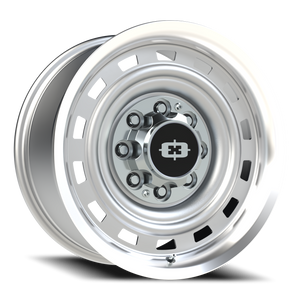 Vision Wheel 54 Silver Machined Lip 18x9 -12 8x165.1mm 116.8mm - Wheelwiz