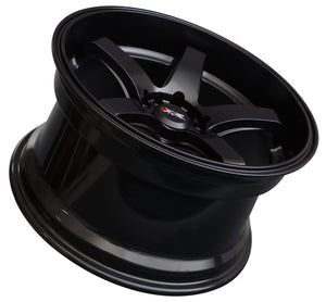 XXR Wheels 555 Flat Black 17x8 +35 5x100|5x114.3 73.1mm - Wheelwiz