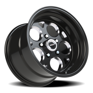 Vision Wheel 561 Gloss Black with Milled Windows 15x10 0 5x120.65mm 83.1mm - Wheelwiz
