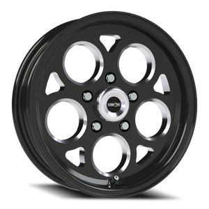 Vision Wheel 561 Gloss Black with Milled Windows 15x4 -19 5x120.65mm 83.1mm - Wheelwiz