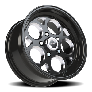 Vision Wheel 561 Gloss Black with Milled Windows 15x7 0 5x120.65mm 83.1mm - Wheelwiz