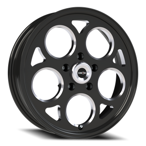 Vision Wheel 561 Gloss Black with Milled Windows 17x4.5 -24 5x115mm 83.1mm - Wheelwiz