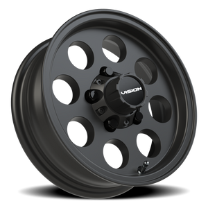 Vision Wheel 56VT Satin Black 13x4.5 0 5x114.3mm 83mm - Wheelwiz