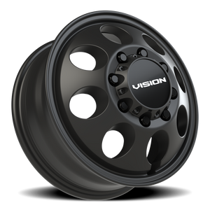 Vision Wheel 56 Satin Black 16x6 +115 8x165.1mm 125.2mm - Wheelwiz