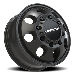 Vision Wheel 56 Satin Black 17x6.5 +121 8x170mm 125.2mm - Wheelwiz