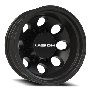 Vision Wheel 56 Satin Black 17x6.5 -143 8x210mm 154.2mm - Wheelwiz