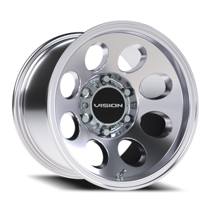 Vision Wheel 56 Polished 15x10 -25 6x139.7mm 110mm - Wheelwiz
