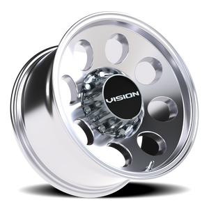 Vision Wheel 56 Polished 17x9 -12 8x165.1mm 125.2mm - Wheelwiz
