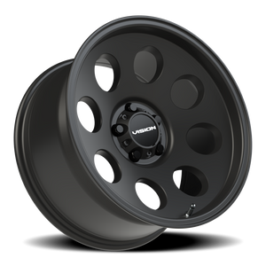 Vision Wheel 56 Satin Black 17x9 -12 5x127mm 78.1mm - Wheelwiz