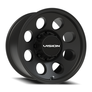 Vision Wheel 56 Satin Black 17x9 -12 8x165.1mm 125.2mm - Wheelwiz