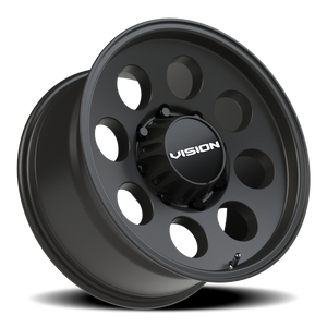 Vision Wheel 56 Satin Black 18x9 +12 8x180mm 124.3mm - Wheelwiz