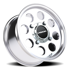 Vision Wheel 56 Polished 14x7 +13 4x136mm 110.1mm - Wheelwiz