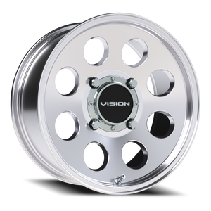 Vision Wheel 56 Polished 15x7 +13 4x136mm 110.1mm - Wheelwiz