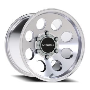 Vision Wheel 56 Polished 15x10 +15 6x139.7mm 110mm - Wheelwiz