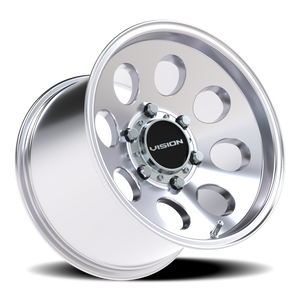 Vision Wheel 56 Polished 15x10 +15 6x139.7mm 110mm - Wheelwiz