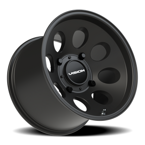 Vision Wheel 56 Satin Black 15x10 -10 4x136mm 110.1mm - Wheelwiz