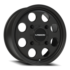 Vision Wheel 56 Satin Black 15x6 +38 4x136mm 110.1mm - Wheelwiz