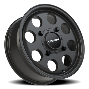 Vision Wheel 56 Satin Black 15x6 +38 4x136mm 110.1mm - Wheelwiz