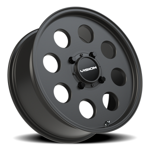 Vision Wheel 56 Satin Black 17x7 +38 4x136mm 110.1mm - Wheelwiz