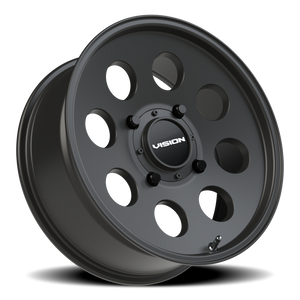 Vision Wheel 56 Satin Black 17x7 +13 4x156mm 131.1mm - Wheelwiz