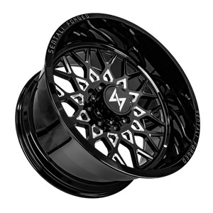 Sentali Forged SF-5 Gloss Black Milled 24x16 -99 6x135mm 0mm - WheelWiz