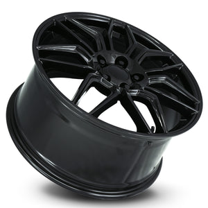 Factory Reproductions FR 401 Gloss Black 20x10 +79 5x120.65mm 70.3mm
