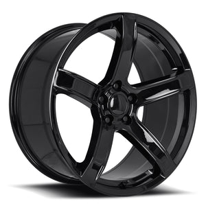 Factory Reproductions FR 77F Gloss Black 20x9.5 +15 5x115mm 71.5mm