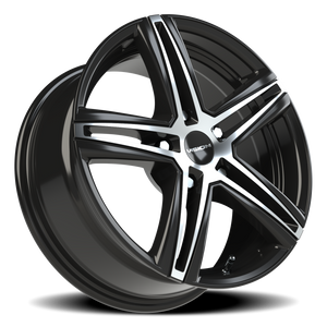 Vision Wheel 640 Gloss Black Machined Face 16x7 +38 5x100mm 73.1mm - Wheelwiz