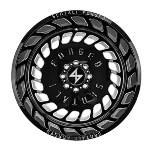 Sentali Forged SF-4 Gloss Black Milled 24x14 -76 8x180mm 0mm - WheelWiz