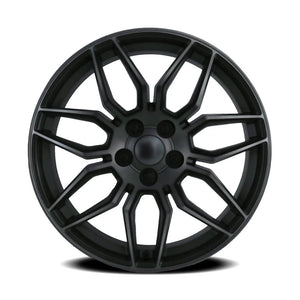 Factory Reproductions FR 401 Satin Titanium Grey Machine Face Wdark Clr 20x10 +79 5x120.65mm 70.3mm
