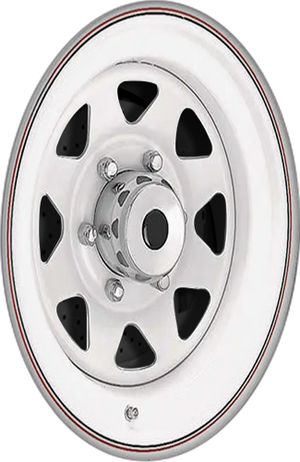 Steel 8-Spoke White 16x7 0 6x139.7mm 108.7mm