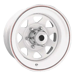 Steel 8-Spoke White 16x7 0 6x139.7mm 108.7mm