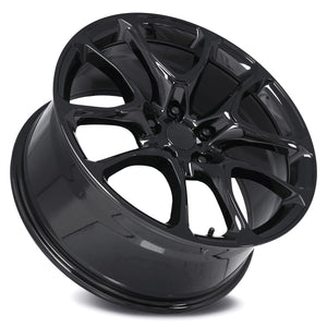 Factory Reproductions FR 551F Gloss Black 20x9 +35 5x127mm 71.5mm