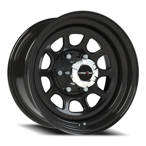 Vision Wheel 84H Gloss Black 16x8 -12 6x139.7mm 108mm - Wheelwiz