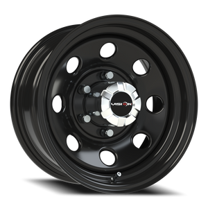 Vision Wheel 85H Gloss Black 15x7 -6 6x139.7mm 108mm - Wheelwiz