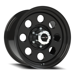 Vision Wheel 85H Gloss Black 17x9 -12 6x139.7mm 108mm - Wheelwiz